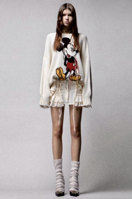 MAGLIA BIANCA TOPOLINO PULL KOLOR MICKEY Aniye By