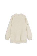 MAGLIA CON ROTTURE BIANCA MAXI PULL MICKEY Aniye By