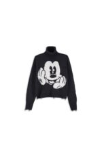 MAGLIA DOLCEVITA NERA TOPOLINO PULL MICKEY Aniye By