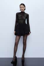 ABITO NERO IN PIZZO Imperial