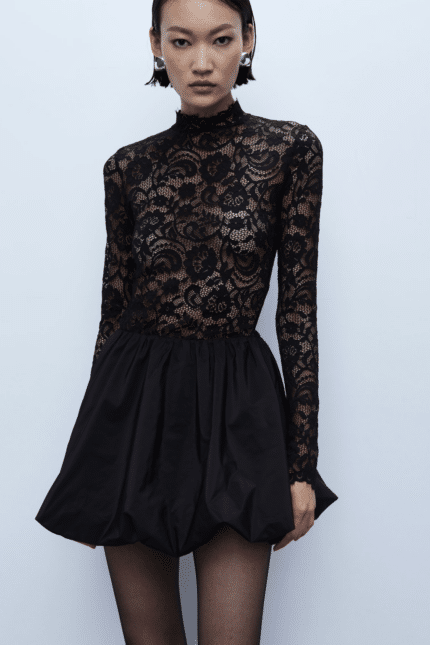 ABITO NERO IN PIZZO Imperial