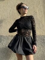 ABITO NERO IN PIZZO Imperial