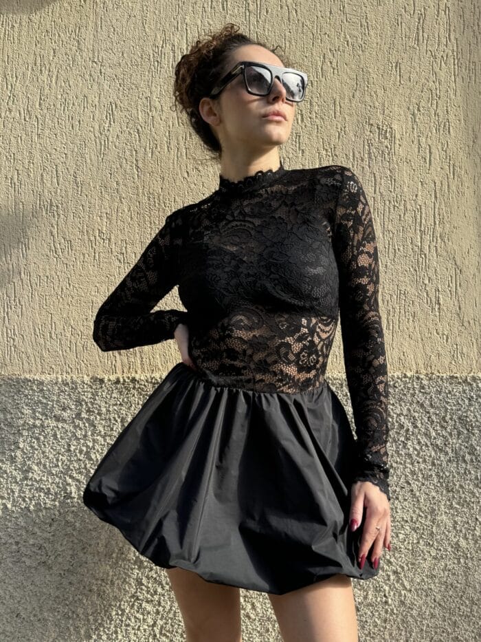ABITO NERO IN PIZZO Imperial