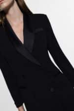 ABITO ROBE MANTEAU NERO Imperial