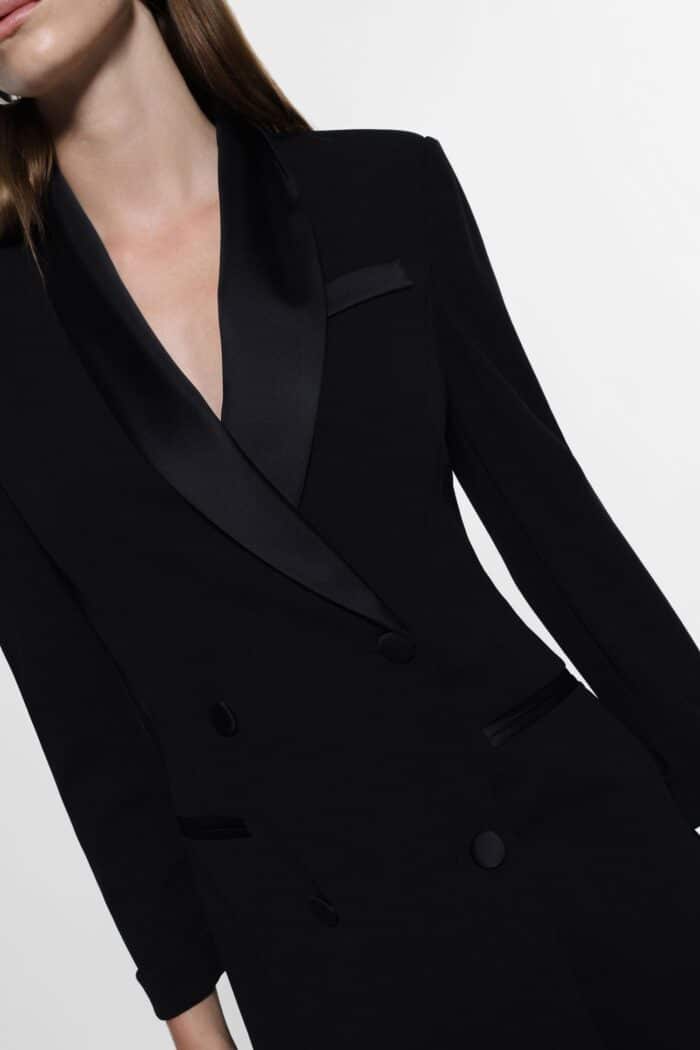 ABITO ROBE MANTEAU NERO Imperial