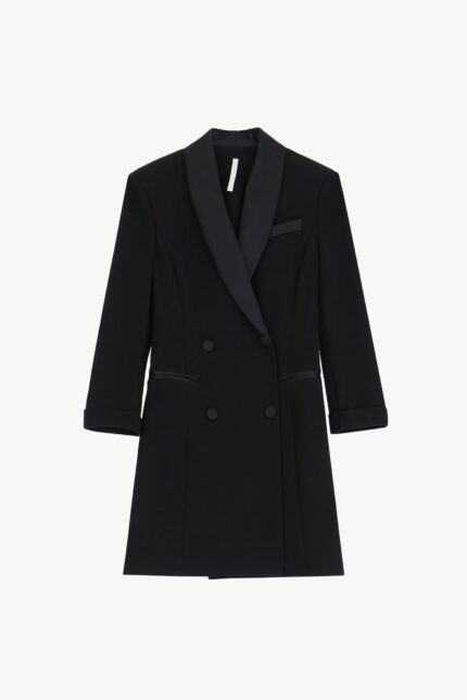 ABITO ROBE MANTEAU NERO Imperial