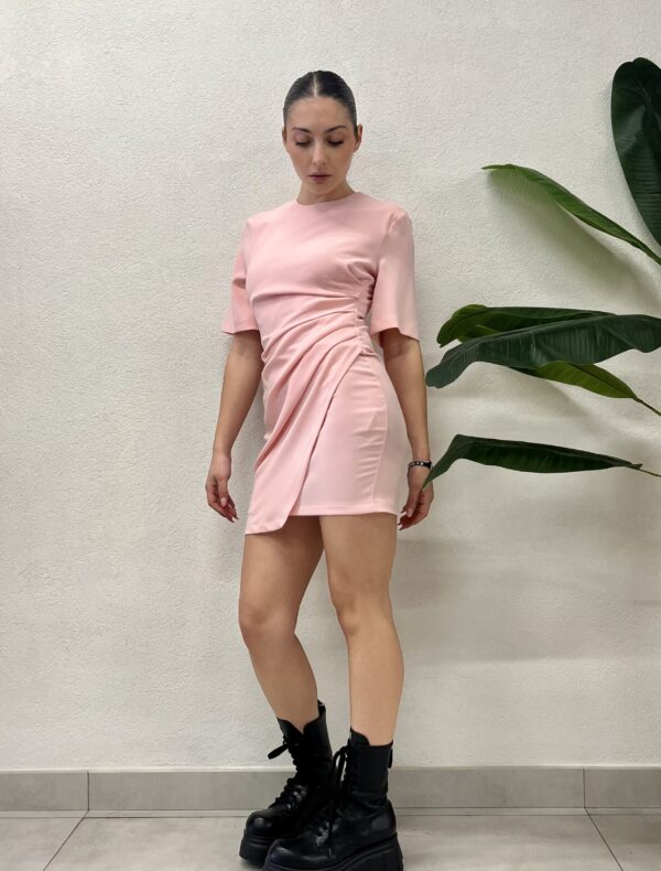 ABITO A TUBINO ROSA MINI DRESS BELLA Aniye By