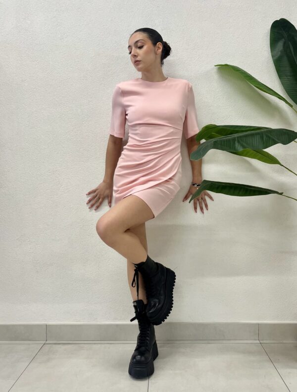 ABITO A TUBINO ROSA MINI DRESS BELLA Aniye By
