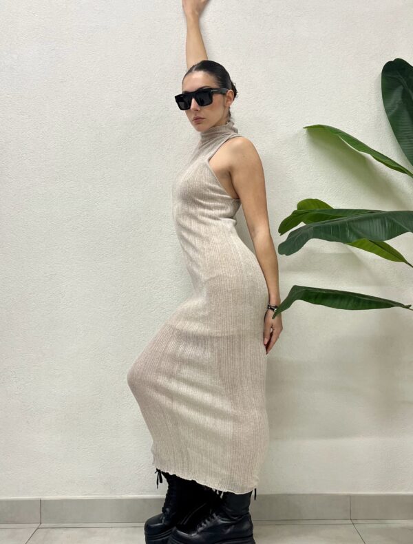 ABITO IN LUREX ARGENTO LONG DRESS GOLDIE Aniye By