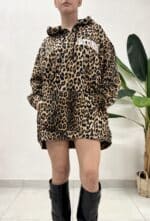 FELPA MACULATA ZIP OVER HOODIE LEO Aniye By