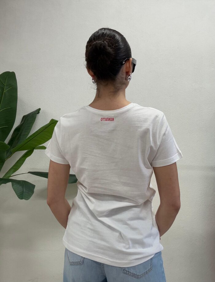 T-SHIRT BIANCA ORSO Kontatto
