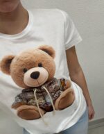 T-SHIRT BIANCA ORSO Kontatto
