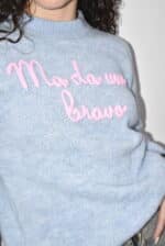 MAGLIA AZZURRA "MA DA UNO BRAVO" La Botteguccia