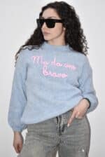 MAGLIA AZZURRA "MA DA UNO BRAVO" La Botteguccia