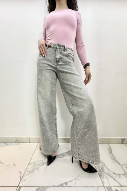 JEANS CHIARO STRASS La Botteguccia