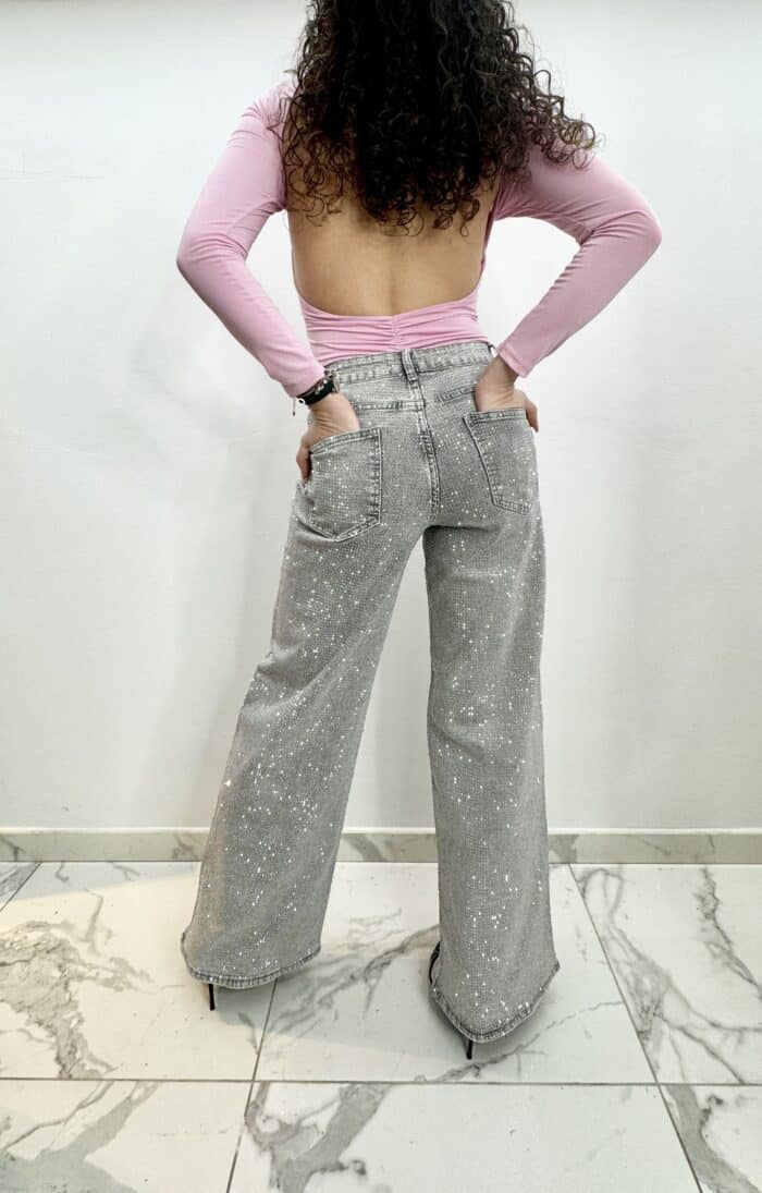 JEANS CHIARO STRASS La Botteguccia