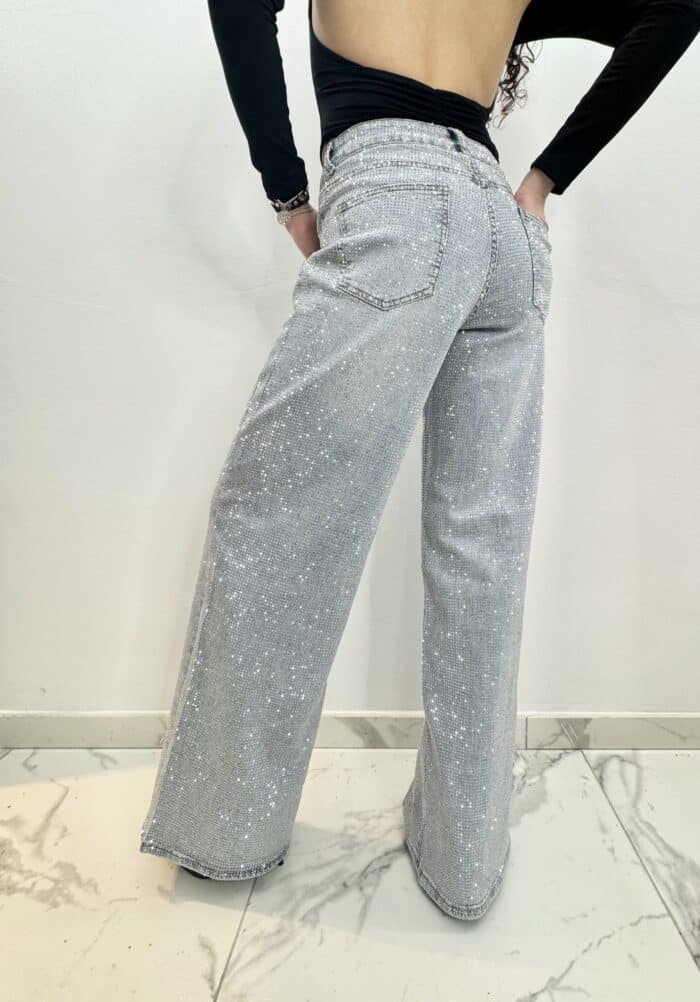 JEANS CHIARO STRASS La Botteguccia