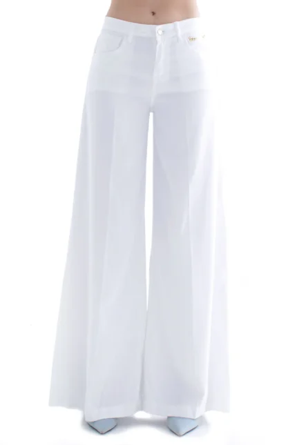 JEANS FLARE DENIM BIANCO LINDA Relish