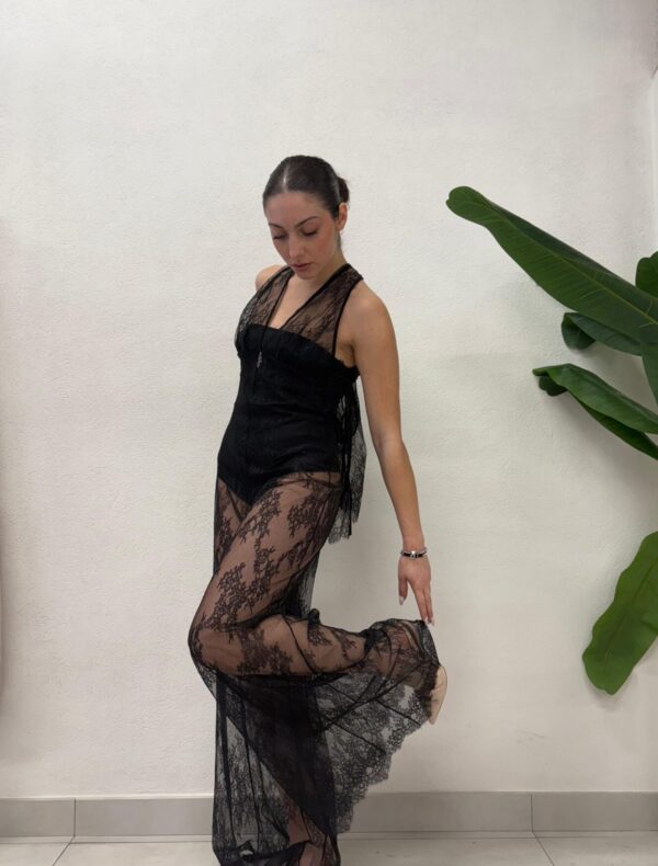TUTA IN PIZZO NERA RUBY JUMPSUIT Aniye By