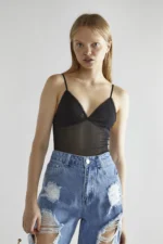 BODY TULLE NERO Glamorous