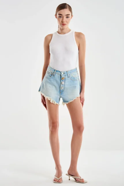 SHORTS DENIM SFRANGIATO Vicolo