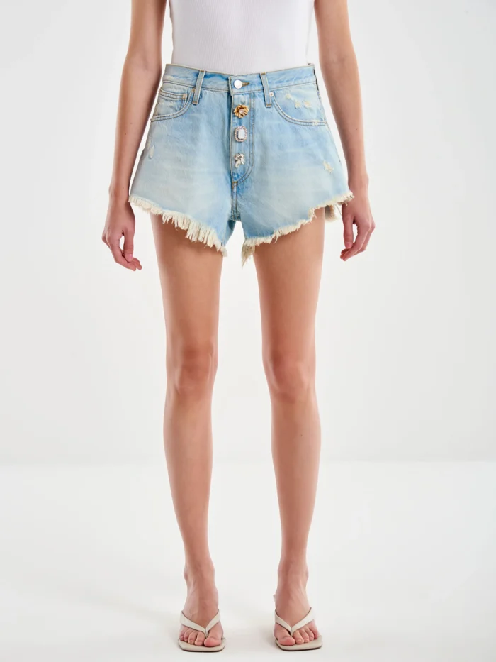 SHORTS DENIM SFRANGIATO Vicolo