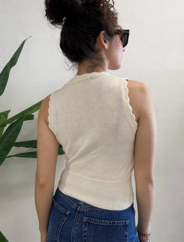 GILET LATTE TRAFORATO Haveone
