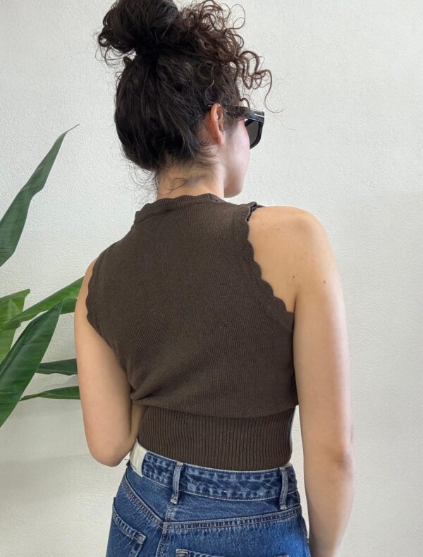 GILET MARRONE TRAFORATO Haveone