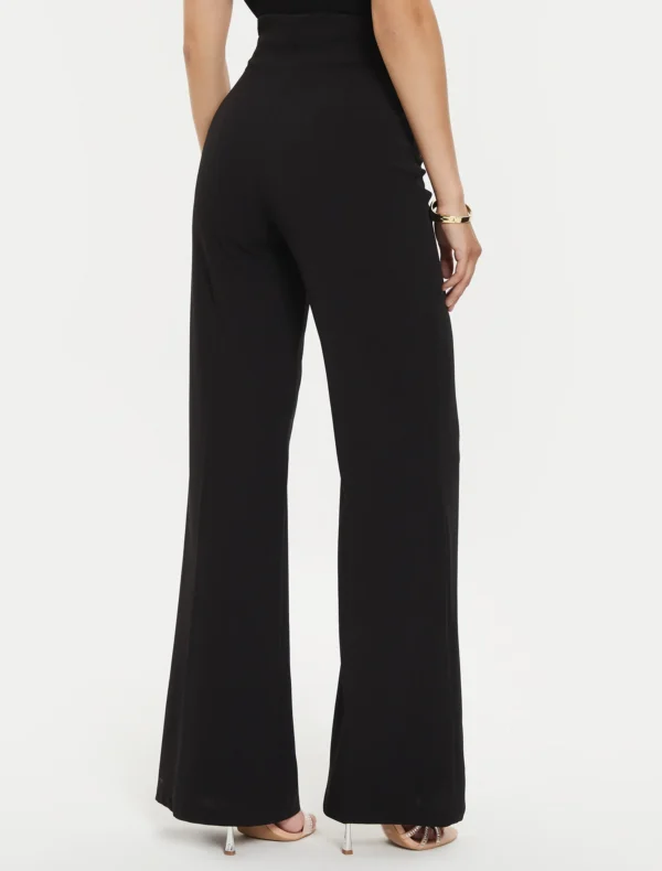 PANTALONE FLARE NERO BOTTONI ORO Rinascimento