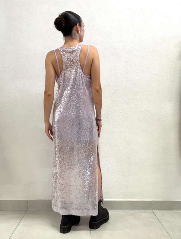 ABITO LUNGO PAILLETTES LILLA PESSY Relish