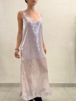 ABITO LUNGO PAILLETTES LILLA PESSY Relish