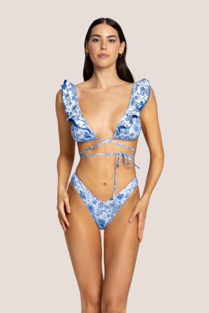 BIKINI TRIANGOLO FROU FROU CASHMERE AZZURRO 4giveness