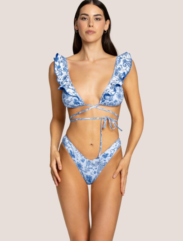 BIKINI TRIANGOLO FROU FROU CASHMERE AZZURRO 4giveness