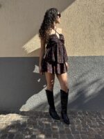 ABITO CAMILLA CILIEGIE NERO La Botteguccia