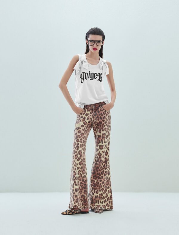 CANOTTA TOP FIOCCHI BIANCA RIBBON TOP GIN Aniye By