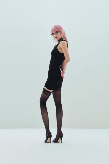 ABITO A TUBINO NERO TANK DRESS SANDY Aniye By