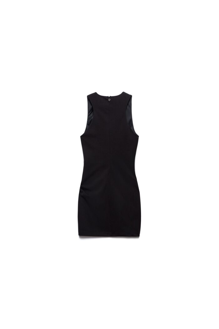 ABITO A TUBINO NERO TANK DRESS SANDY Aniye By