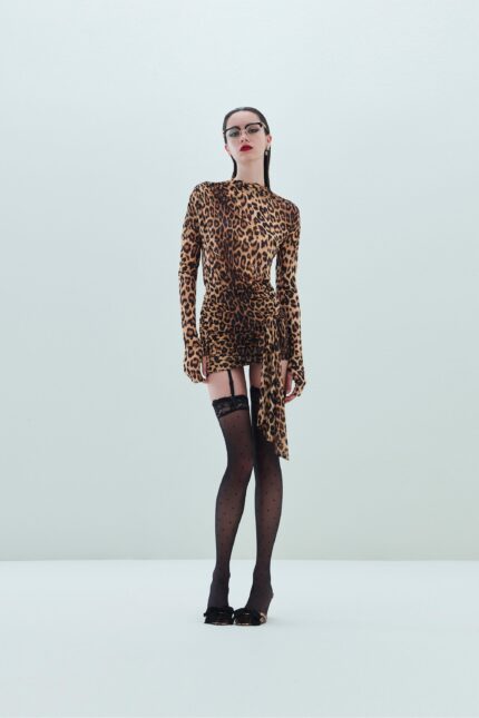 ABITO CORTO MACULATO WRAP DRESS MALINDI Aniye By
