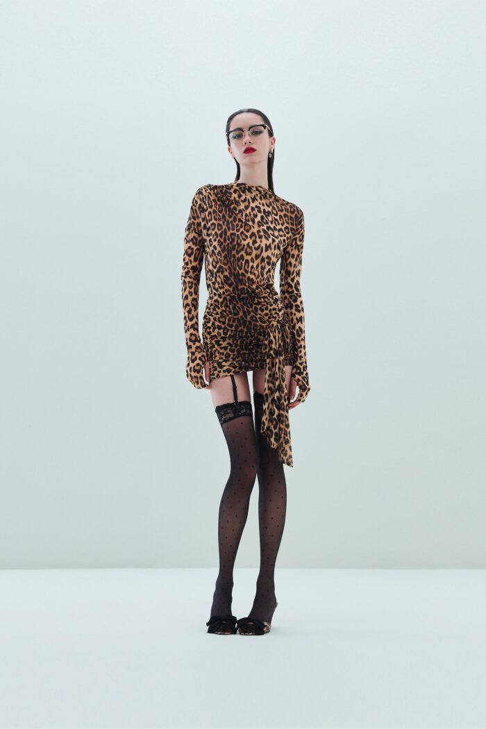 ABITO CORTO MACULATO WRAP DRESS MALINDI Aniye By