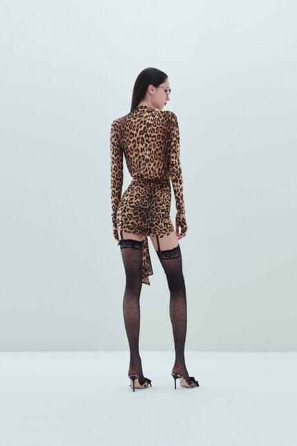 ABITO CORTO MACULATO WRAP DRESS MALINDI Aniye By