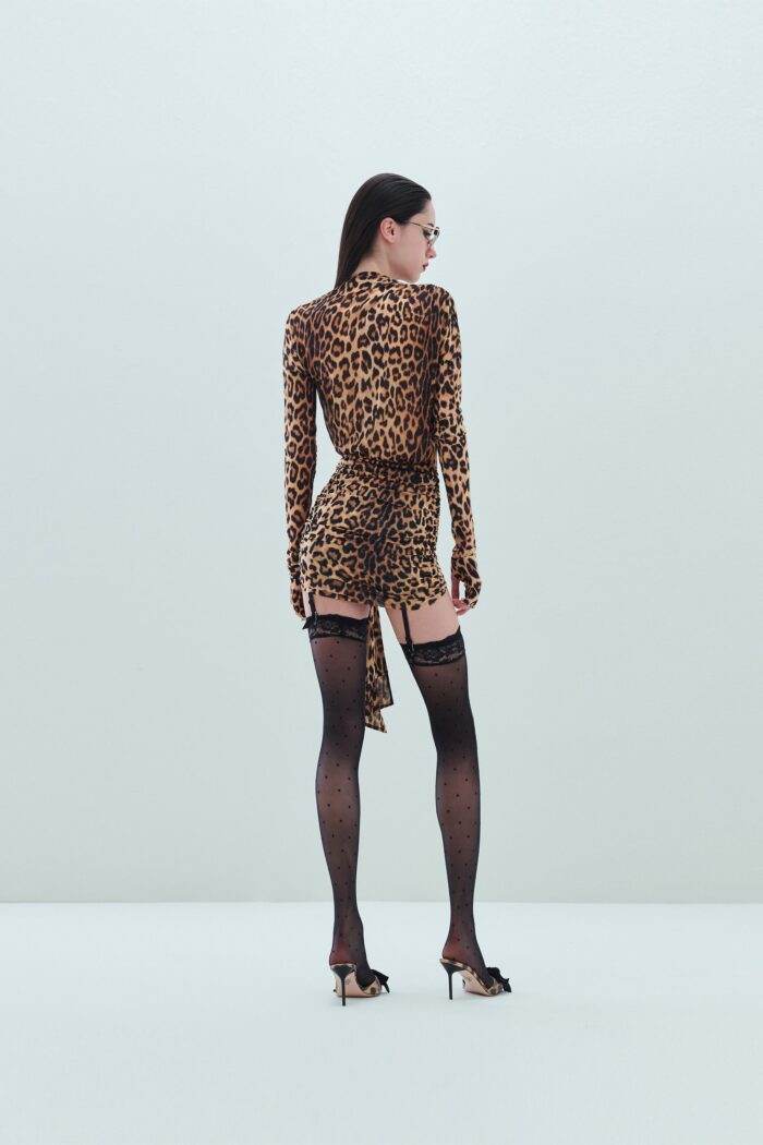 ABITO CORTO MACULATO WRAP DRESS MALINDI Aniye By