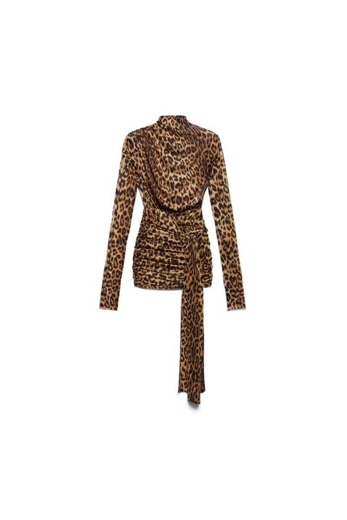 ABITO CORTO MACULATO WRAP DRESS MALINDI Aniye By