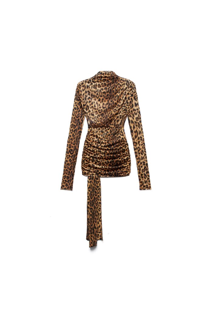 ABITO CORTO MACULATO WRAP DRESS MALINDI Aniye By