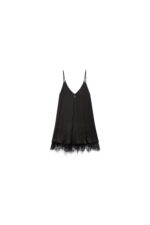 ABITO CORTO RASO NERO BABYDOLL TARA Aniye by