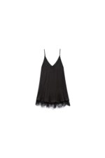 ABITO CORTO RASO NERO BABYDOLL TARA Aniye by
