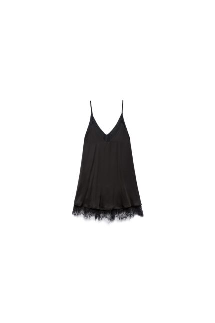 ABITO CORTO RASO NERO BABYDOLL TARA Aniye by