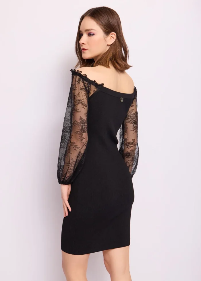 ABITO NERO E PIZZO Denny Rose