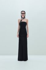 ABITO NERO LUNGO GOWN XENA Aniye By