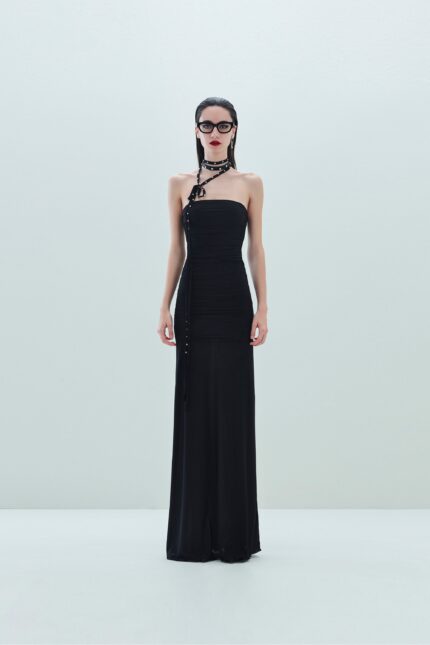 ABITO NERO LUNGO GOWN XENA Aniye By