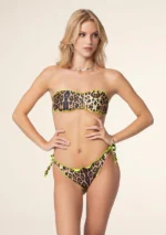 BIKINI A FASCIA MACULATO GIALLO Effek
